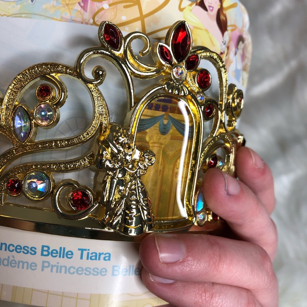 NWT Disney Parks Beauty and the Beast Belle Metal Crown Tiara - Picture 6 of 6